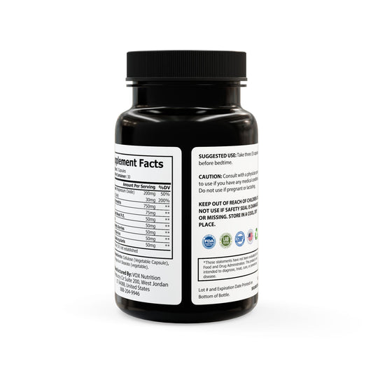 Magnesium Zinc Supplement (90 Capsules) - For Men