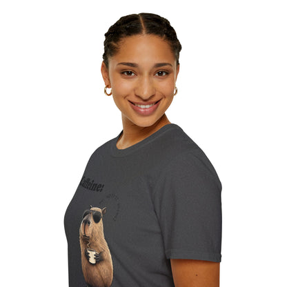 Softstyle T-Shirt Coffee Capybara Funny Unique Design