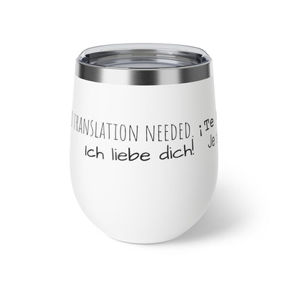 Mug - 12oz Copper Vacuum Insulated Cup with Love Language Design