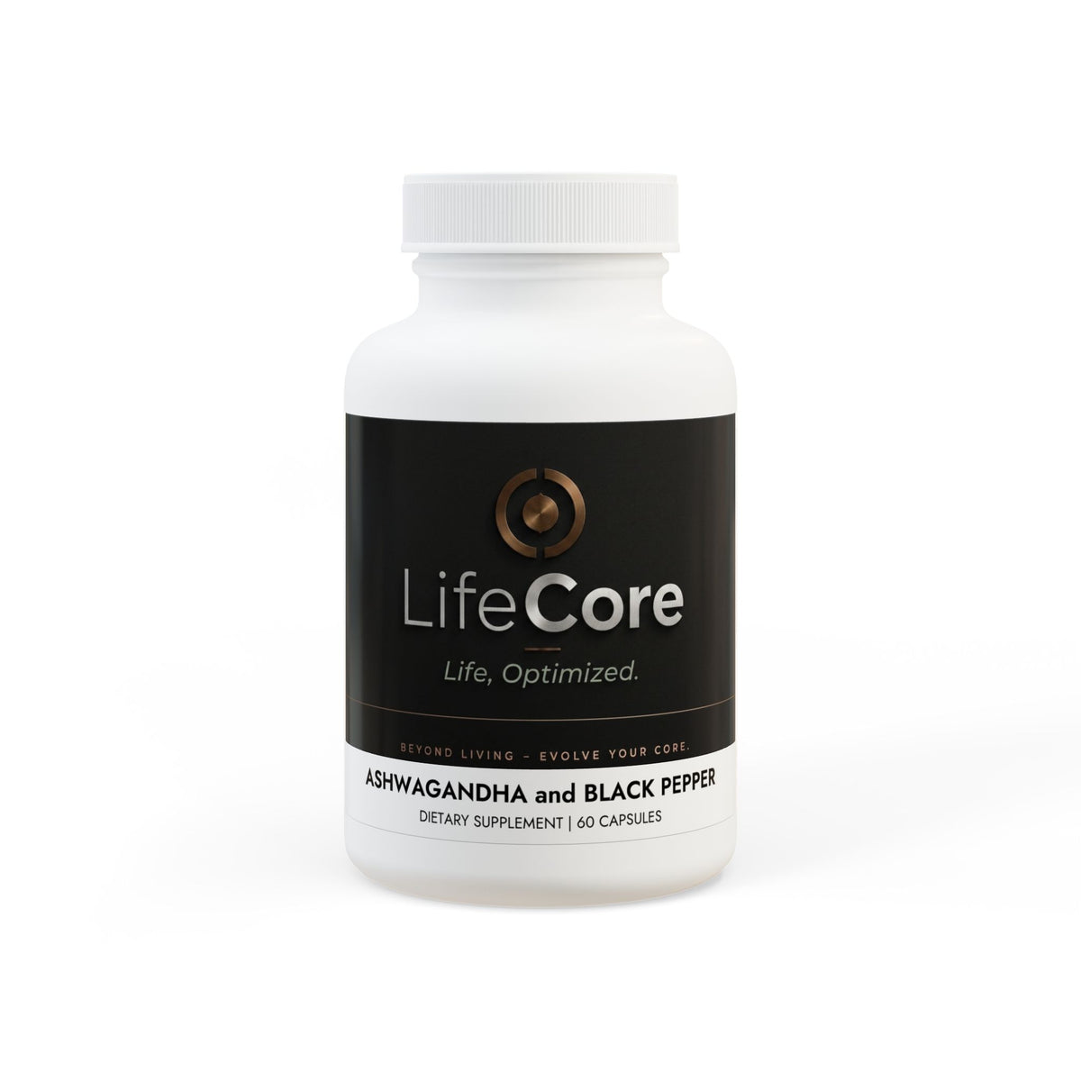 Ashwagandha and Black Pepper Supplement (60 capsules)