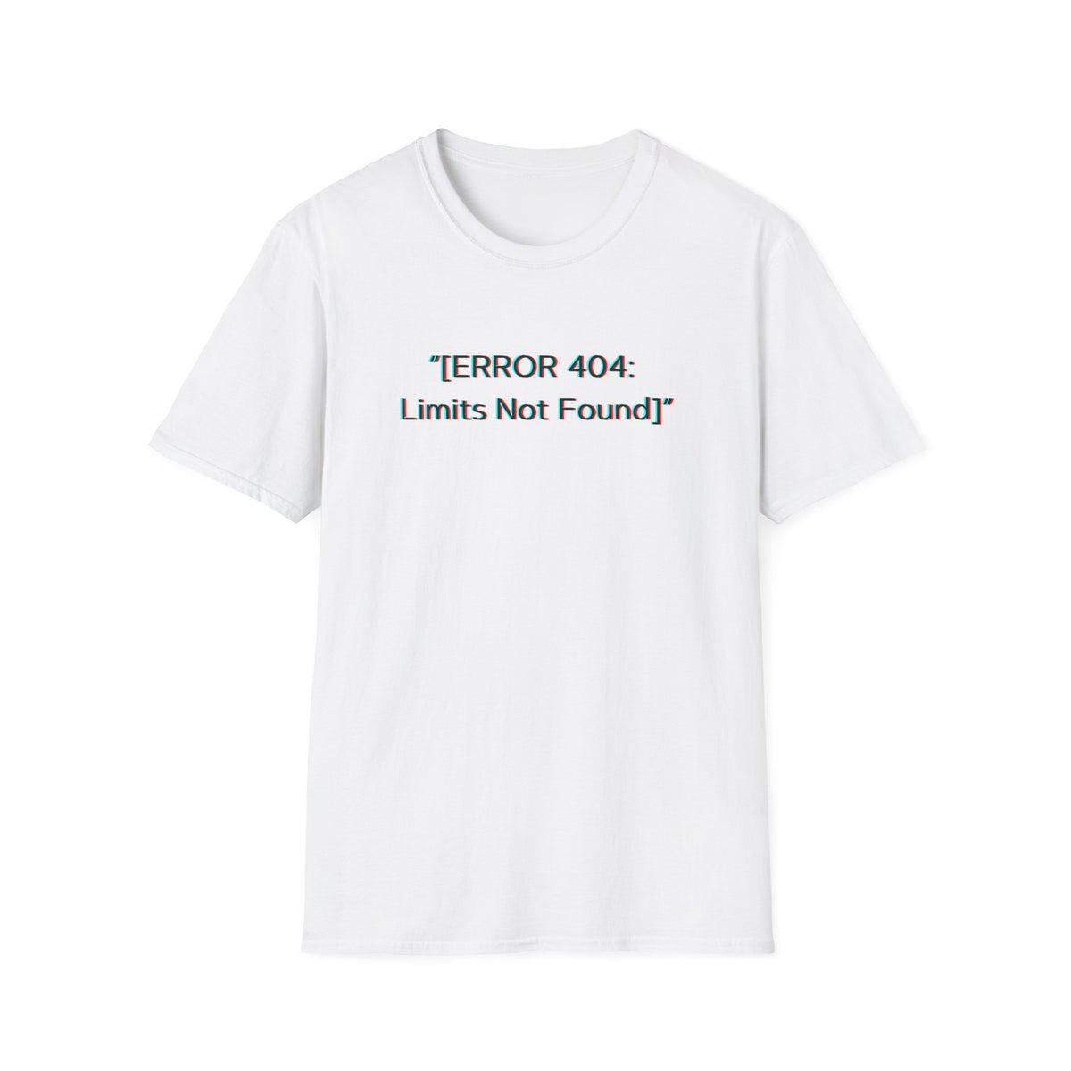 Modern Unique Unisex T-Shirt - Limits Not Found Design