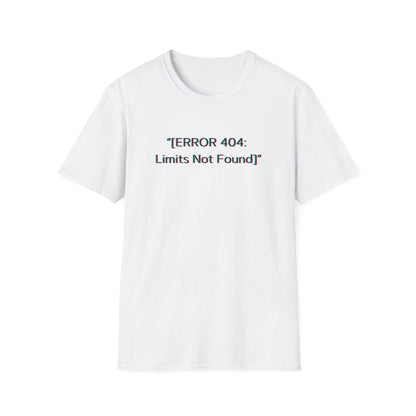 Modern Unique Unisex T-Shirt - Limits Not Found Design