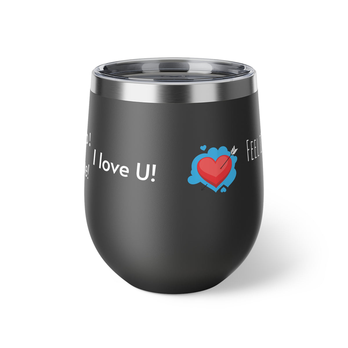 Mug - 12oz Copper Vacuum Insulated Cup with Love Language Design