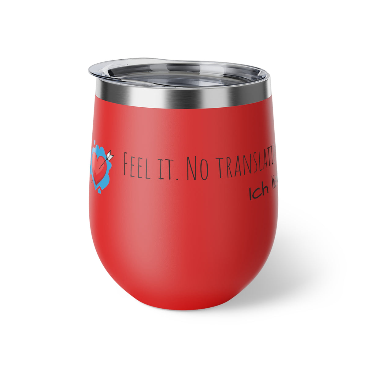 Mug - 12oz Copper Vacuum Insulated Cup with Love Language Design