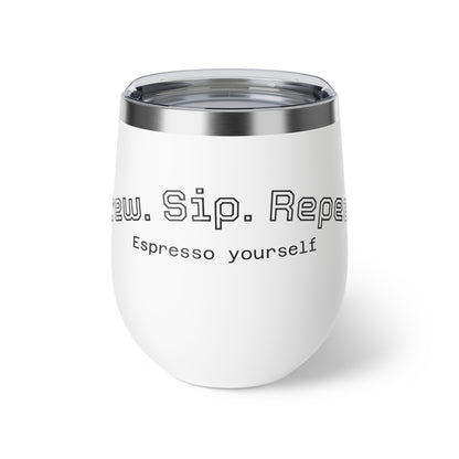 Espresso Yourself Copper Cup - 12oz Vacuum Insulated Mug for Coffee Lovers