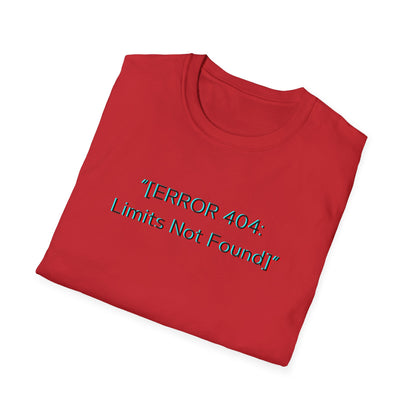 Modern Unique Unisex T-Shirt - Limits Not Found Design