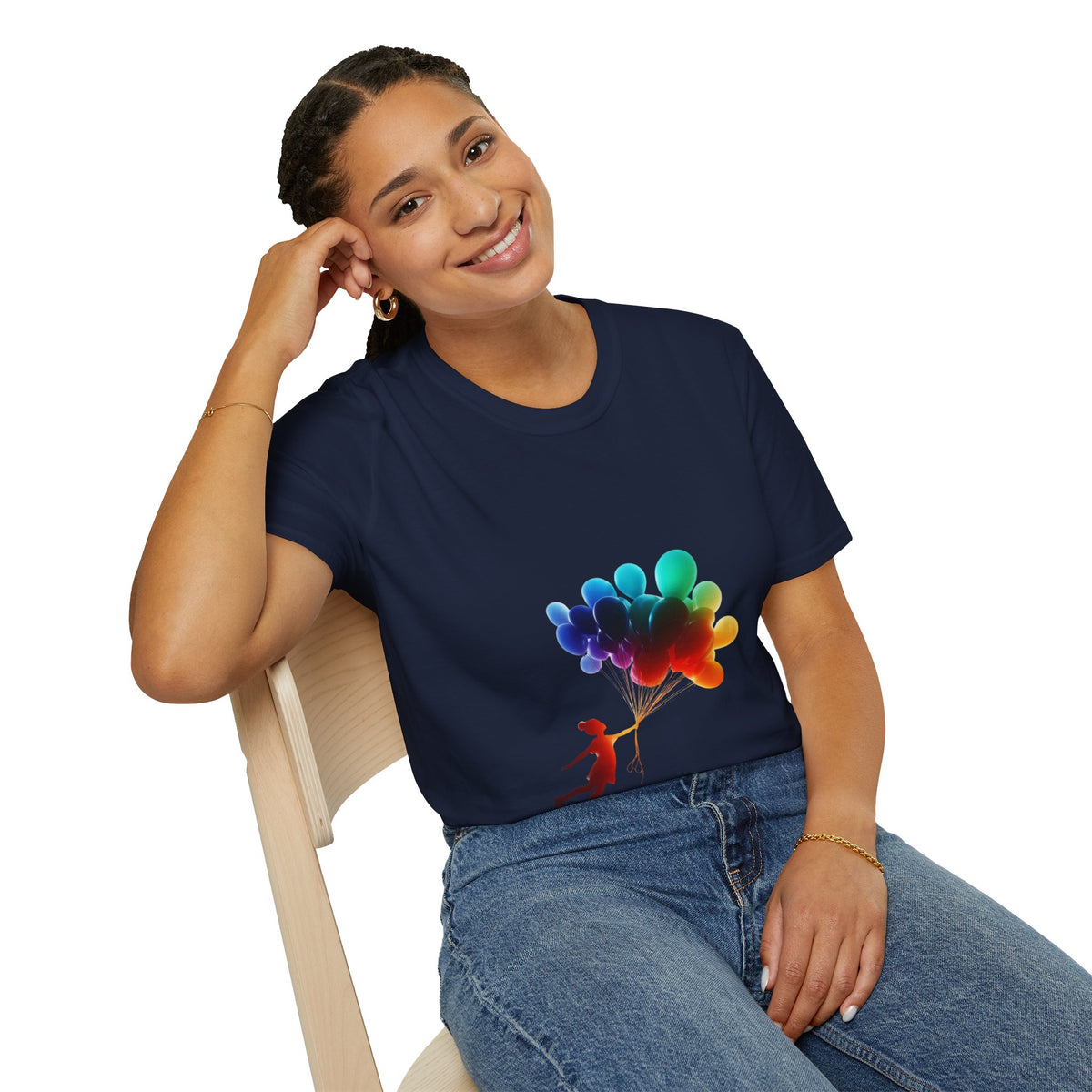 Colorful Joy Unisex Fashion T-Shirt
