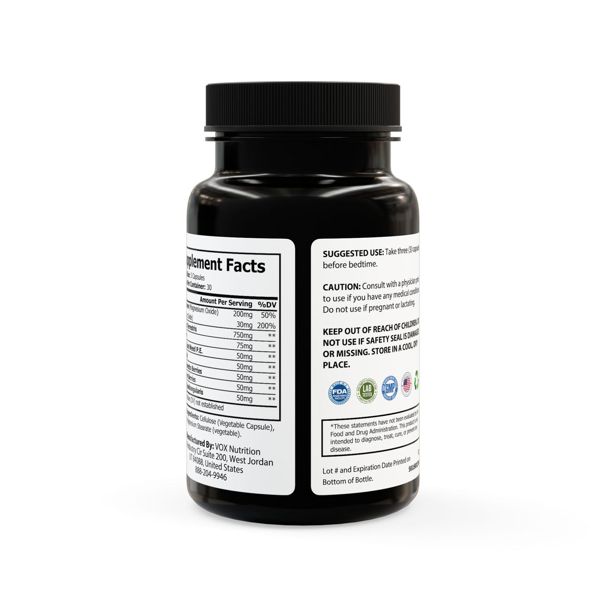 Magnesium Zinc Supplement (90 Capsules) - For Men