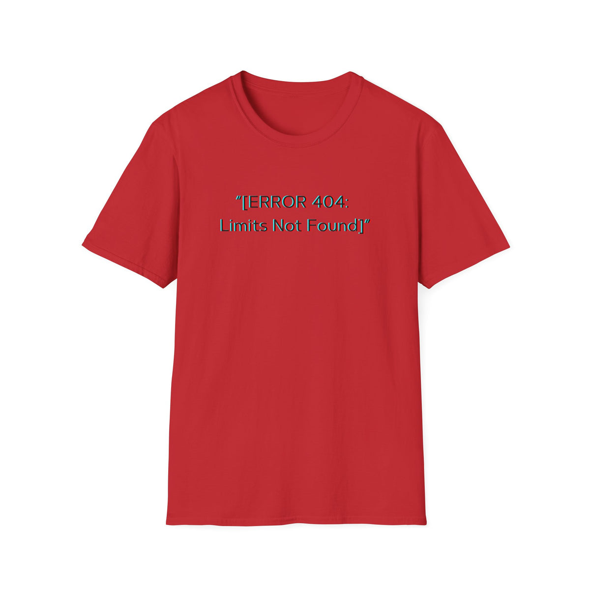 Modern Unique Unisex T-Shirt - Limits Not Found Design