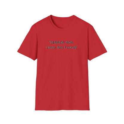 Modern Unique Unisex T-Shirt - Limits Not Found Design