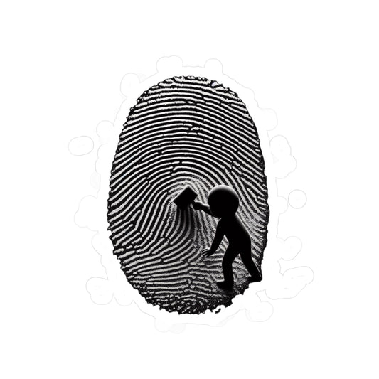 Fingerprint Vinyl Decal - Sticker for Home & Office Decor