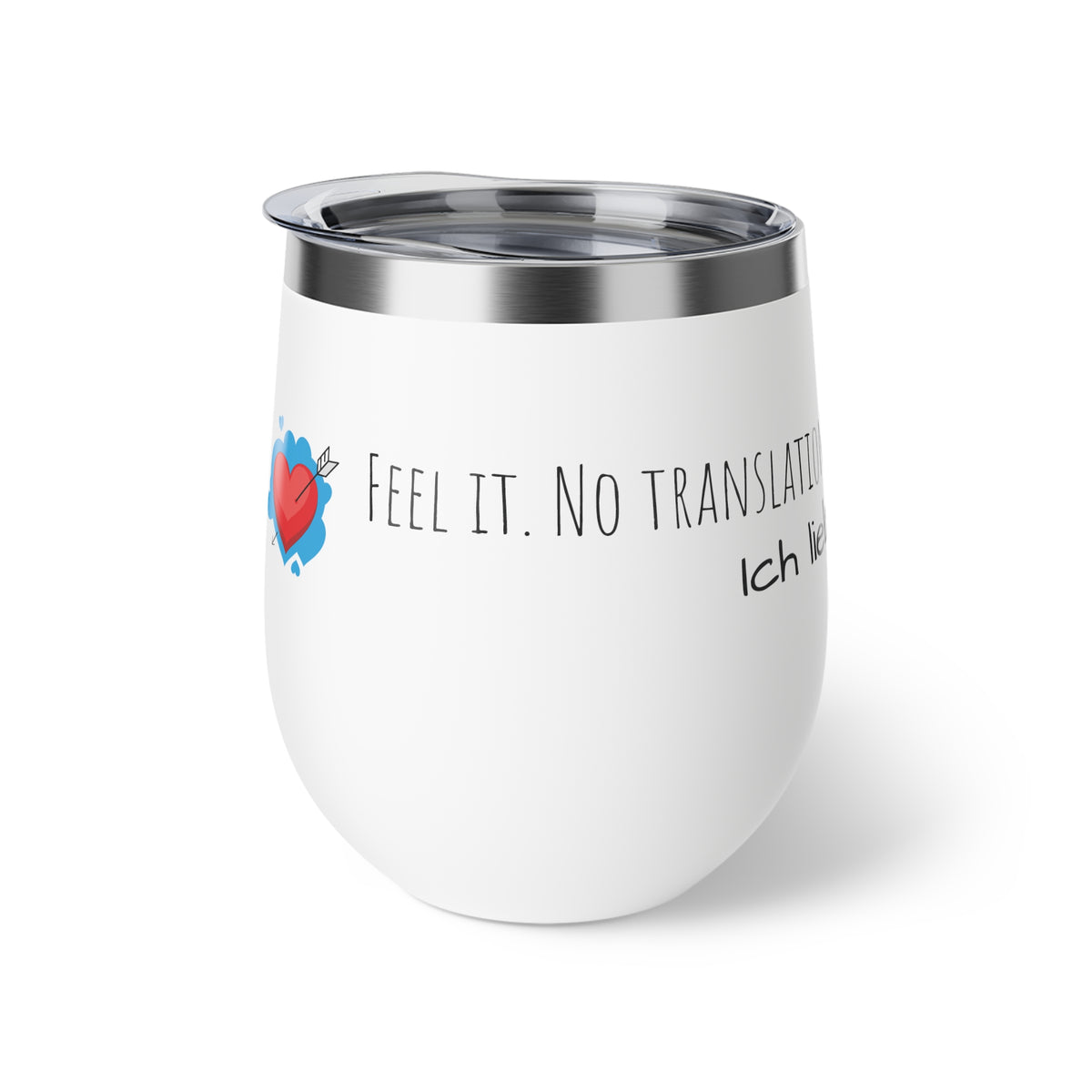 Mug - 12oz Copper Vacuum Insulated Cup with Love Language Design