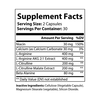 L-Arginine Supplement (60 Capsules)
