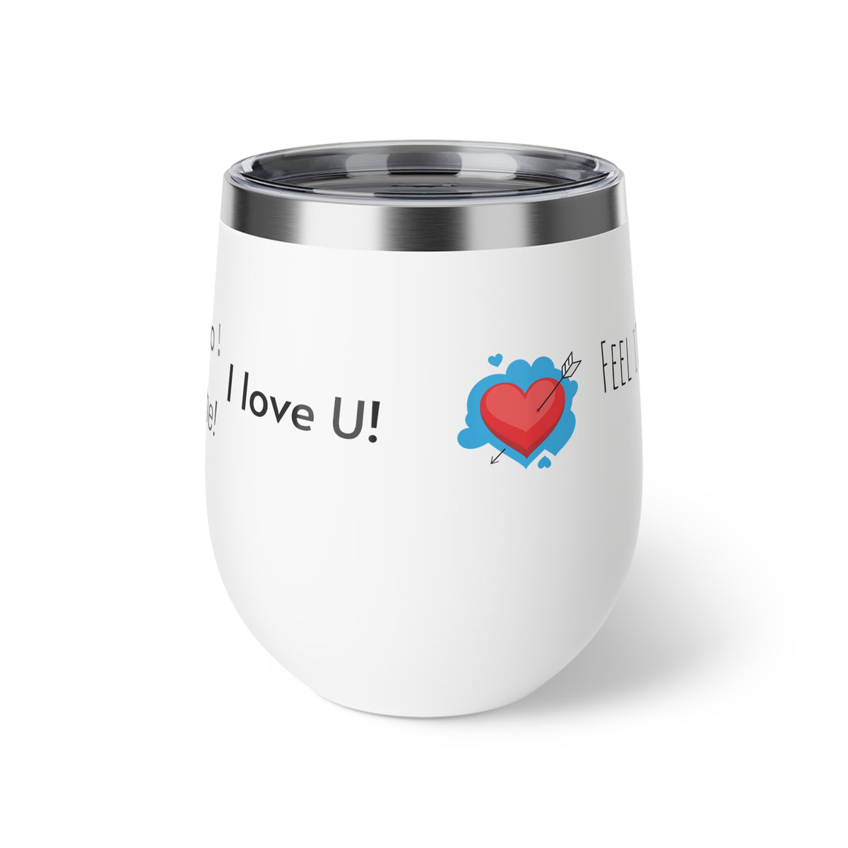 Mug - 12oz Copper Vacuum Insulated Cup with Love Language Design