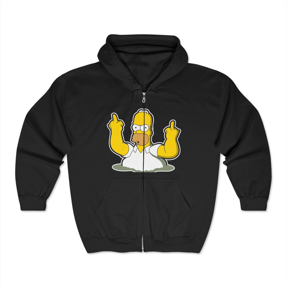 Unisex Heavy Blend™ Zip Hoodie - Stay Unique & Unstoppable - Fun Homer Design