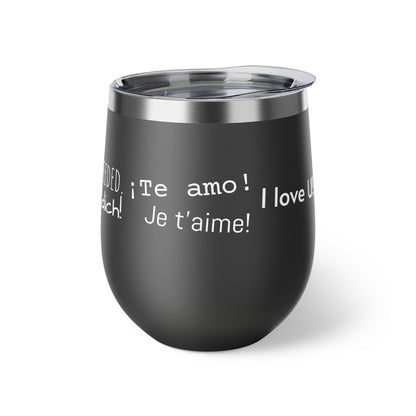 Mug - 12oz Copper Vacuum Insulated Cup with Love Language Design