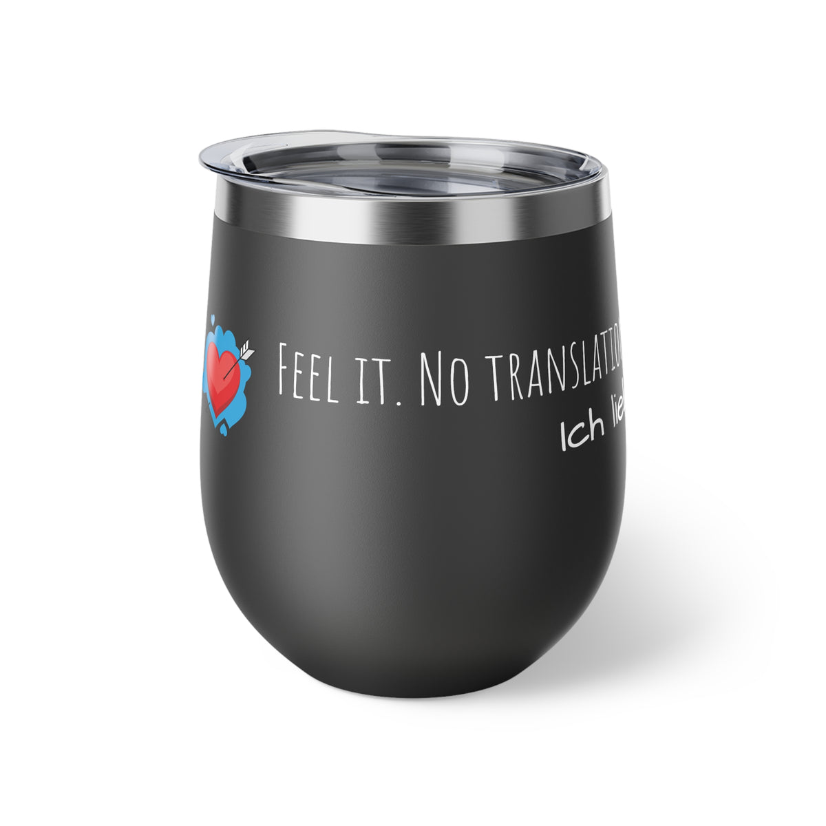 Mug - 12oz Copper Vacuum Insulated Cup with Love Language Design