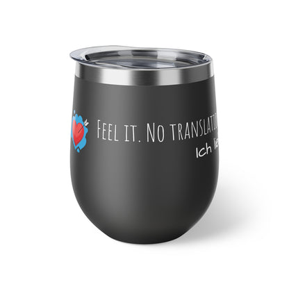 Mug - 12oz Copper Vacuum Insulated Cup with Love Language Design