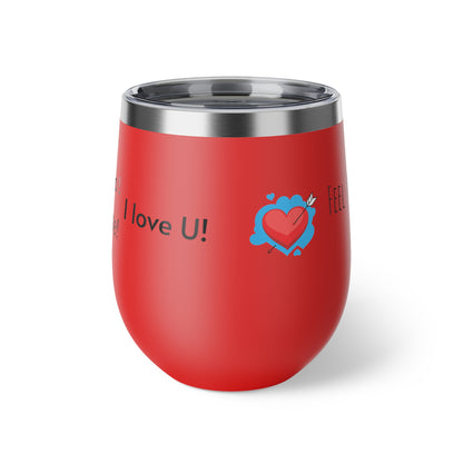 Mug - 12oz Copper Vacuum Insulated Cup with Love Language Design