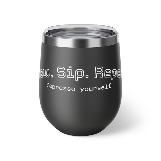 Espresso Yourself Copper Cup - 12oz Vacuum Insulated Mug for Coffee Lovers