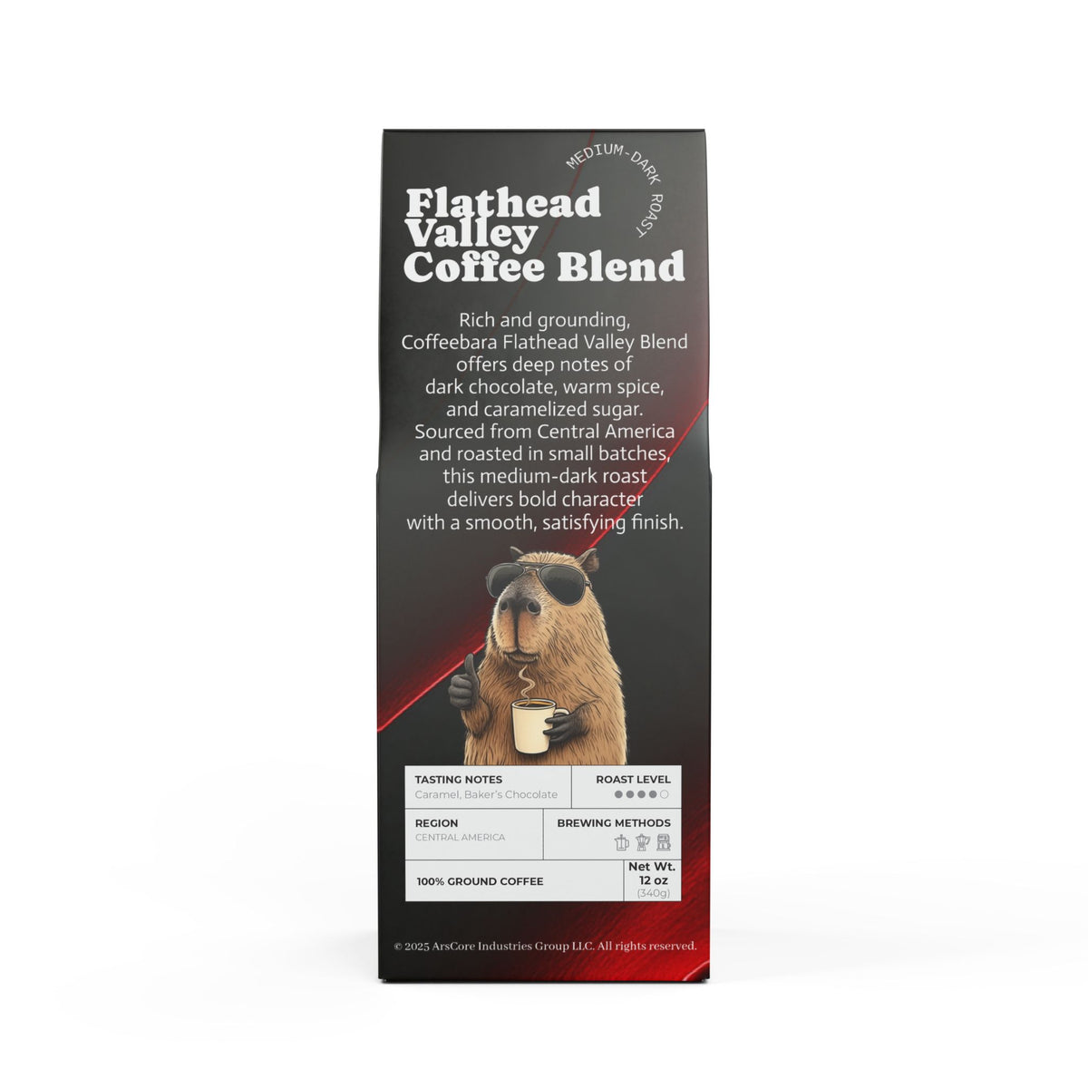 Flathead Valley Coffee Blend Medium-Dark Roast (12 Oz)