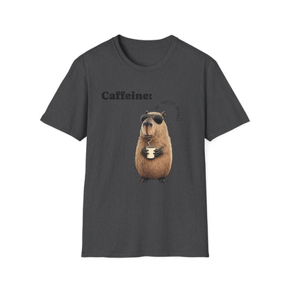 Softstyle T-Shirt Coffee Capybara Funny Unique Design
